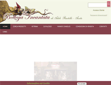 Tablet Screenshot of labottegaincantata.com